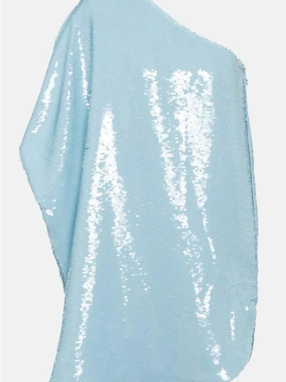 The Frankie Shop Light Blue Sequin One-Shoulder Mini Dress